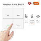 Tuya Zigbee Smart Scene Switch 4 Gang 12 Scene Switch Push Button Controller