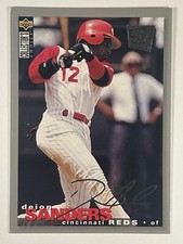 Deion Sanders #199 1995 Collector's Choice SE - Silver Signature Cincinnati Reds