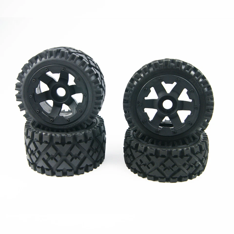 4pcs Front Rear All Terrain Tire Wheel for 1/5 HPI ROVAN KM BAJA 5B - Image 4 of 4