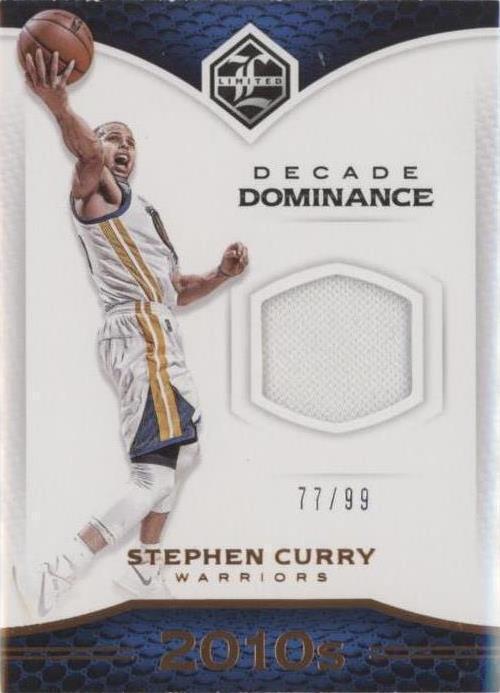 201617 Panini Limited Decade Dominance Stephen Curry 7 /99 (MEM
