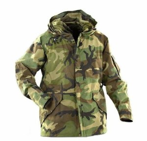Large Long BDU ECWCS Parka woodland camo goretex USGI coat jacket USMC used LL