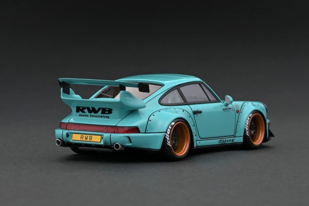 【ignition model】IG2519 RWB 964 MatteBlue 1/18 Ignition Model Porsche RWB 964 Matte Blue Resin Car