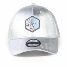 Image of Disney Frozen 2 Elsa Badge Adjustable Cap Unisex Silver/Metallic