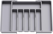 Portaposate Espandibile Da Cassetto, Porta Posate da Cucina Plastica Resistente