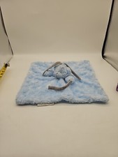 Blankets And Beyond Blue Rosette Swirl Teddy Bear Security Blanket Lovey Baby