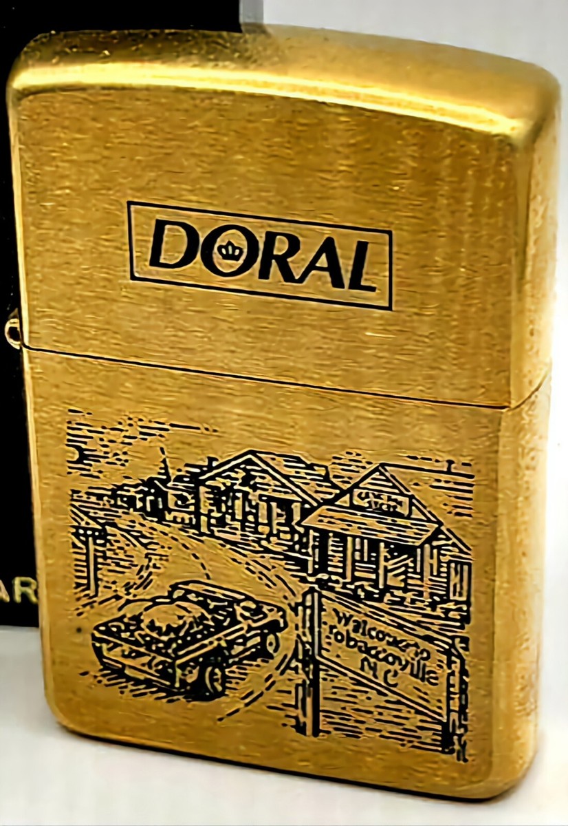 Doral brass Zippo lighter Camel 1996 Winston RJR Tobaccoville