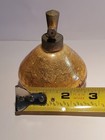 Vintage Gold Crackle Glass Perfume Bottle, Atomizer Type — photo 10