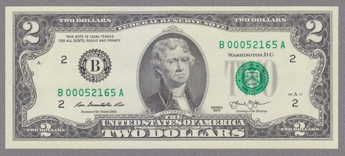 GEM LOW FANCY $2 DOLLAR - 52165 - RIDGEWAY, IOWA ZIP CODE - FX062 | eBay