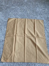 Vintage GLENTEX SILKY Gold Polyester Square Scarf 20  x21  Sheer