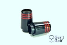 GRAIL GOLF ULTRA-PREM BLACK COLLAR IRON FERRULES .355 .75" .550OD 3 RED RING LOT