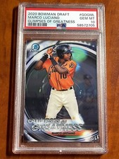 2020 Bowman Chrome Draft Glimpses of Greatness marco luciano rc rookie psa 10