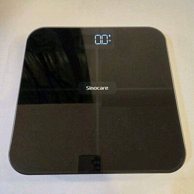 Digital Bluetooth Bathroom Scale SinoCare LCD Body Weight Scale 400 lb Capacity
