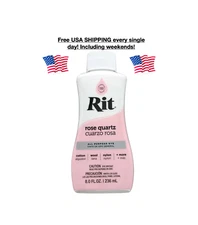 New Rit All Purpose Liquid Dye Rose Quartz 8 oz Bottle Cotton Wool Nylon USA