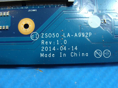 HP 15.6” 15-ro53cl Genuine Intel i3-4010u 1.7GHz Motherboard 764109-501 LA-A992P - Bild 3 von 7