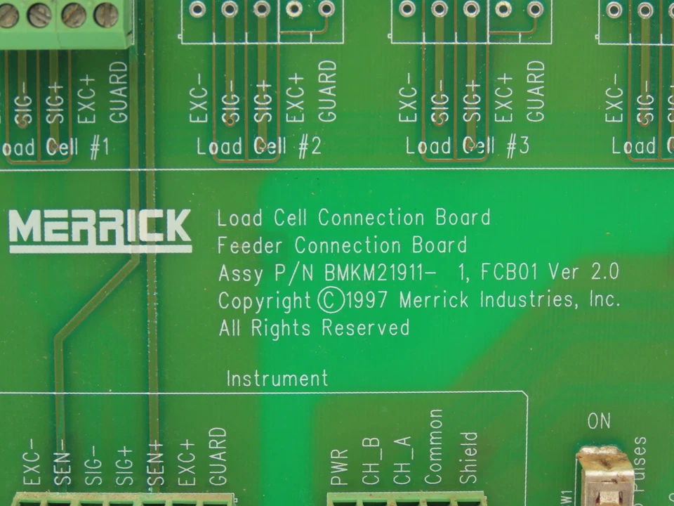 Merrick BMKM21911 PCB Load Cell Feeder Connection Printed Circuit Board - Image 2 of 4