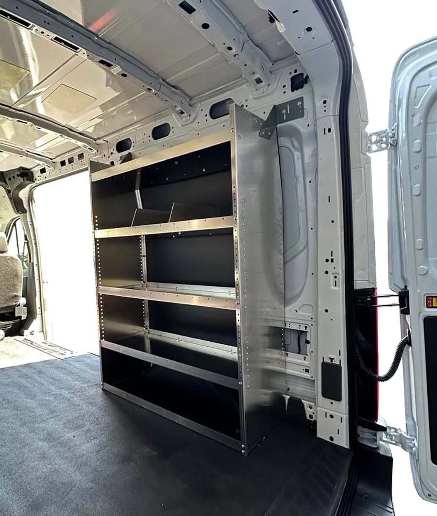 Aluminum Van Shelving for Medium High Roof Dodge ProMaster 59