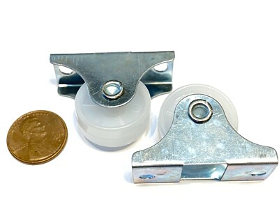 2 Smalls Swivel Caster Wheel robot platform project Fixed Metal Plate 1''