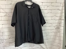 Red Kap Work Shirt Size 3XL Black Men's Industrial Uniform Short Sleeve