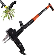 Weed Puller Tool, 12" or 46" Stand Up Weed Puller Heavy Duty Garden Tool