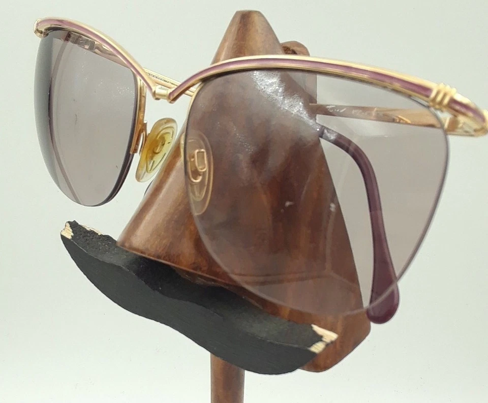 Gafas de sol vintage Tura 427 Bos dorado metal rosa cejas sin montura SOLO MARCOS Foto 3 de 4