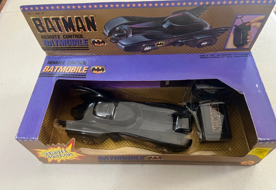 🦇🦇Batimóvil de control remoto Batman #4431 con luz turbo Toy Biz🦇🦇 Foto 2 de 4