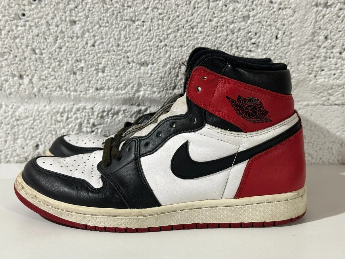 Air Jordan Retro 1 OG High Black Toe 2016 Size 8.5M With Box 555088-125 Nike Jordan 1 Retro High OG Black Toe 2013 | Mercari main image 2