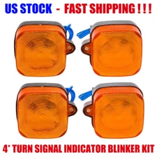 4* Motorcycle Turn Indicator Signal Lamp Lens Winker Light For Honda XL80S CT110