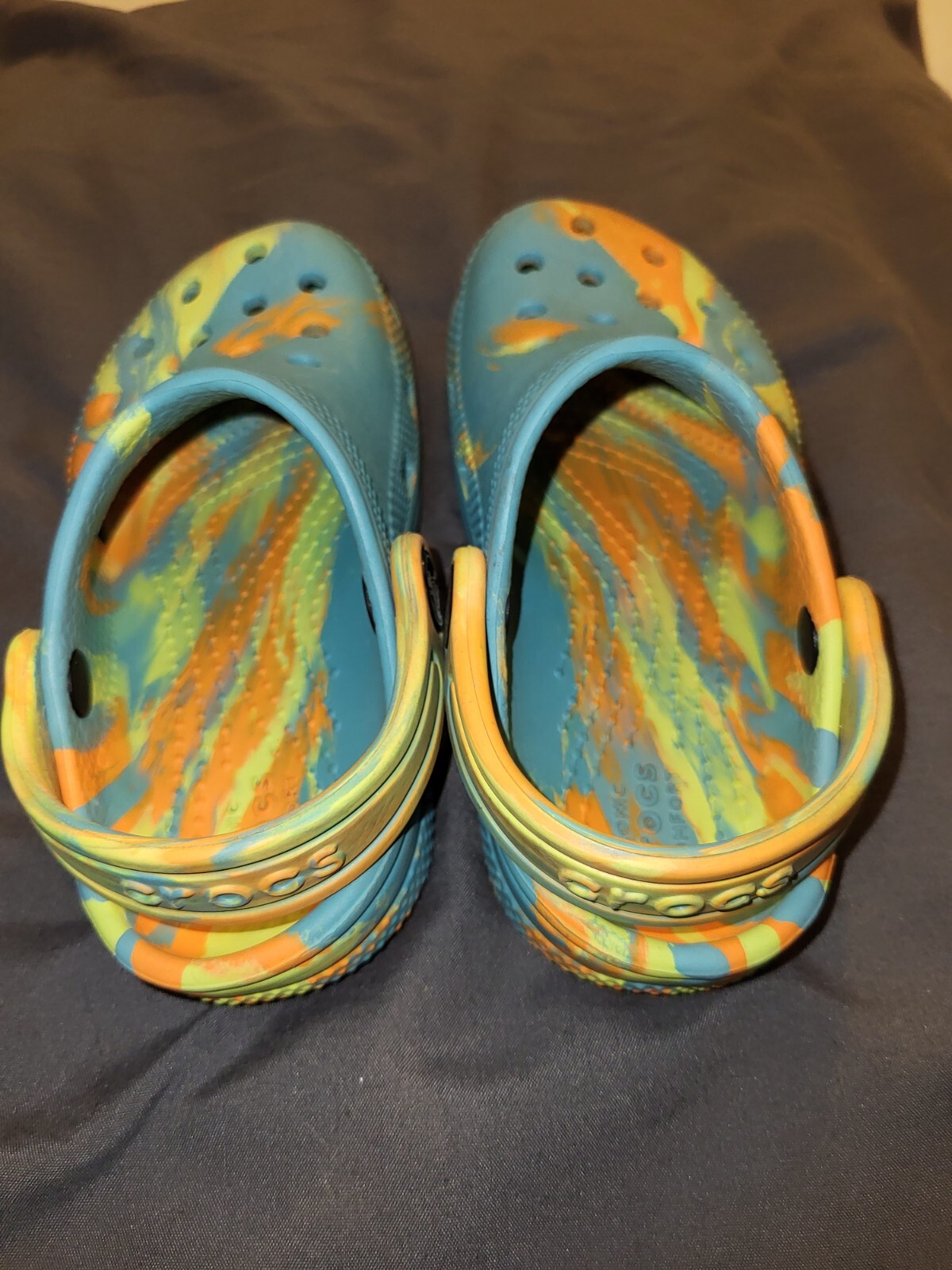 Kids' Crocs Classic Clog Marbled Tie Dye Size 9 Unisex GUC image 2