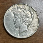 1927-D $1 Peace Silver Dollar AU+