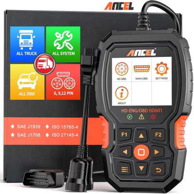 ANCEL HD601 OBD2 Diagnosegerät Scanner für Truck Lkw Bus Nutzfahrzeug All System