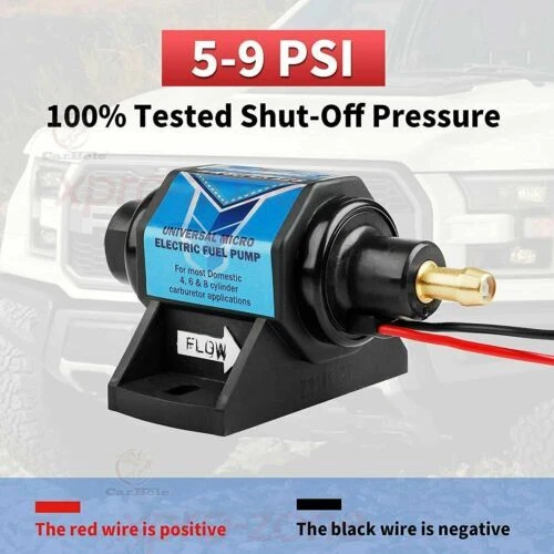 Bomba de combustible eléctrica universal 12V 35gph 5-9 psi para Chevy GMC Ford SBC BBC SBF Foto 4 de 4