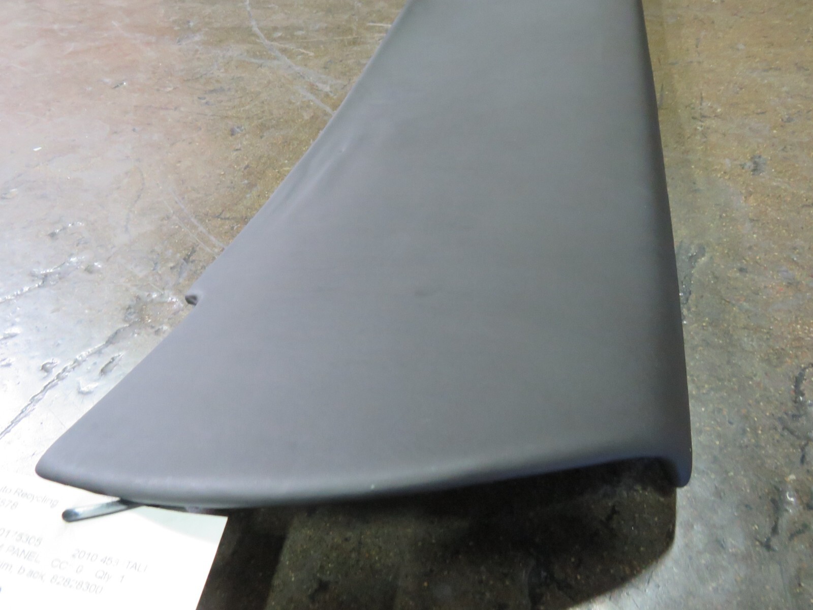 Ferrari 458 Italia, Back Window Upper Trim Panel, Black, Used P/N 82828300