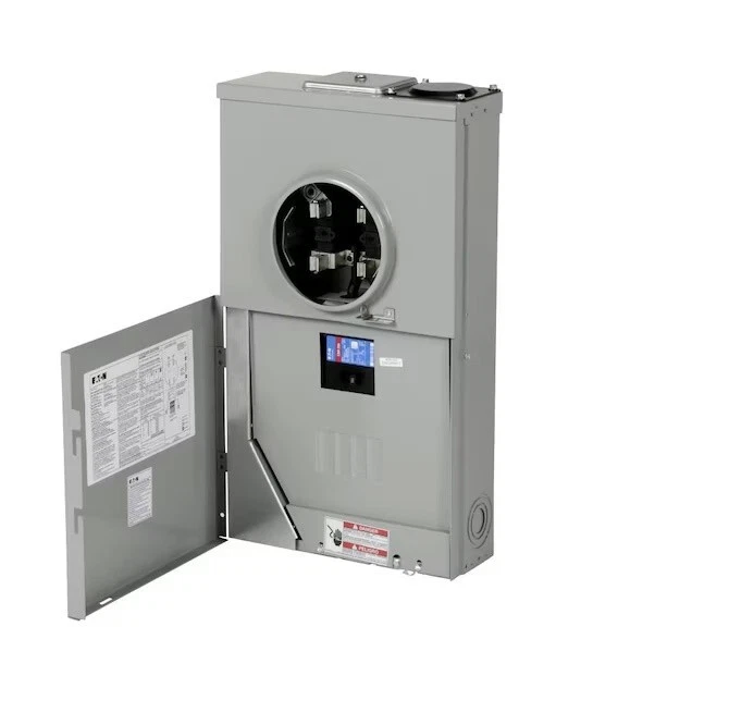 Eaton Type BR 200-Amp 4-Spaces 8-Circuit Outdoor Main Breaker Meter Combo Load — 第 3/4 张图片