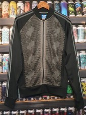 Adidas Mens Small Tracksuit Jacket Track Top Vintage Retro Rare Snakeskin Affect