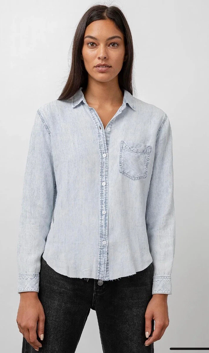Haut Chambray Boho Rails - Taille S - Occasion Très Bon état - Style Décontracté Femme