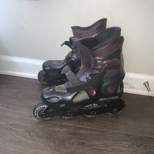 Rollerblade Spirit blade Vintage Inline Roller Skates Size 7 Black With Burgandy