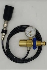 Argon Wine Adapter w/ 175 PSI Regulator, 5 FT  Tubing and Slide Check Valve 