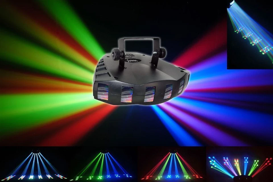 New! Chauvet DJ DERBY X DMX-512 Multi Colored LED Derby Club Light +Strobe Light - Image 2 of 4