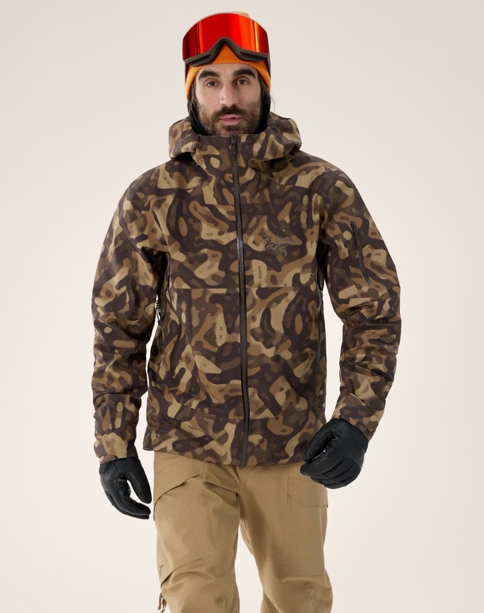 NWT Mens Arc'teryx Sabre Carob Grottoflage Gore-Tex PRO Jacket sz