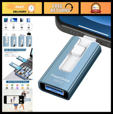 256GB USB Flash Drive for Phone & Tablet, High-Speed Photo Storage Memory Stick