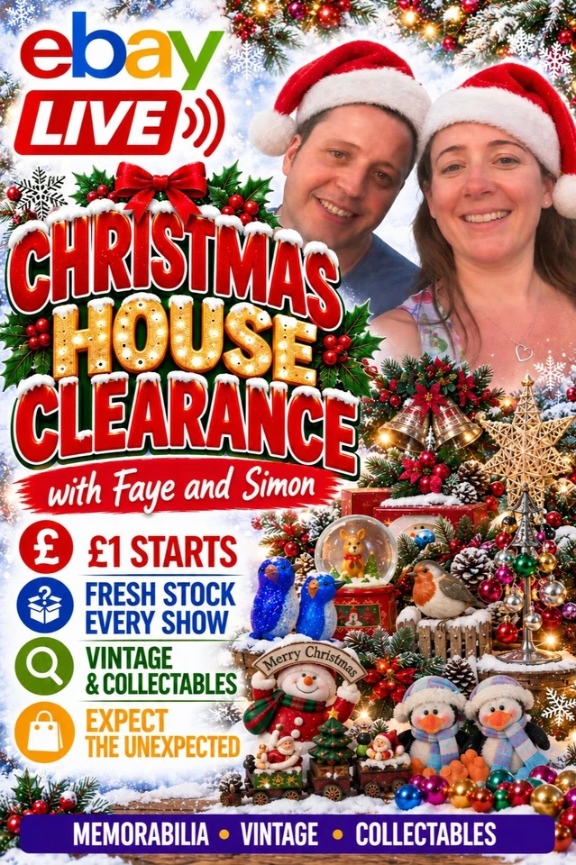 🎄 Christmas House Clearance | Vintage Finds, Collectables & £1 Starts