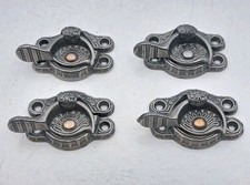 Antique Window Sash Locks Victorian Ornate Cast Iron Vintage Hardware Lot of 4