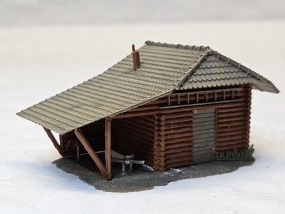 FALLER B-299 H0 BERGHÜTTE fertig gebaut VINTAGE SAMMLER MODELLBAHN 