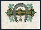 EX RARE Old Original AMERICAN CIGAR CO. 1880 Cigar Label - HORSESHOE - CLOVERS — photo 1