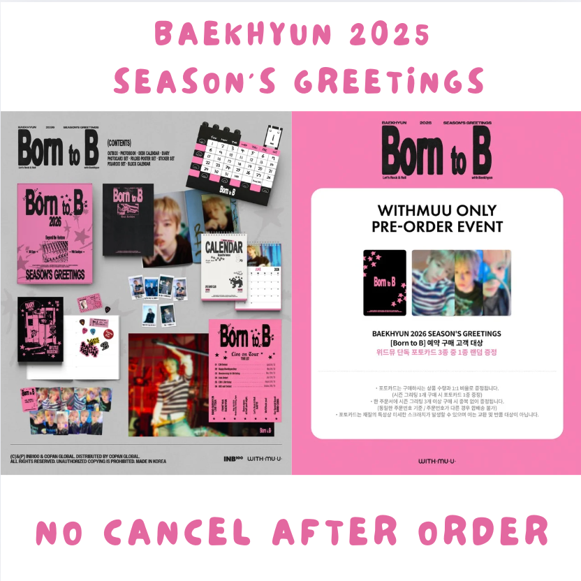 EXO - BAEKHYUN 2026 SEASON'S GREETINGS [Born to B] INB100