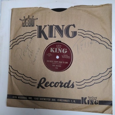 York Brothers COUNTRY BOP 78 the Rocky Bumpy Road to Love Ever Since we Met