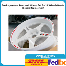 Evo Regamaster Desmond Wheels Set For 15 Wheels Decals Sticker Replacement