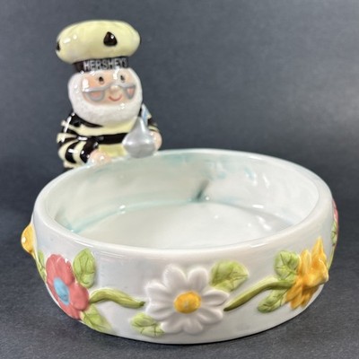 2004 HFC Collectible Ceramic Hershey's Kiss Elf Candy Dish  