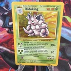 Pokémon Nidoking 11/102 Base Set Holo Rare 90 HP Wizards of the Coast 1999 Card
