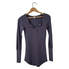 Splendid Modal/Pima Cotton Waffle Knit Purple - Size Small